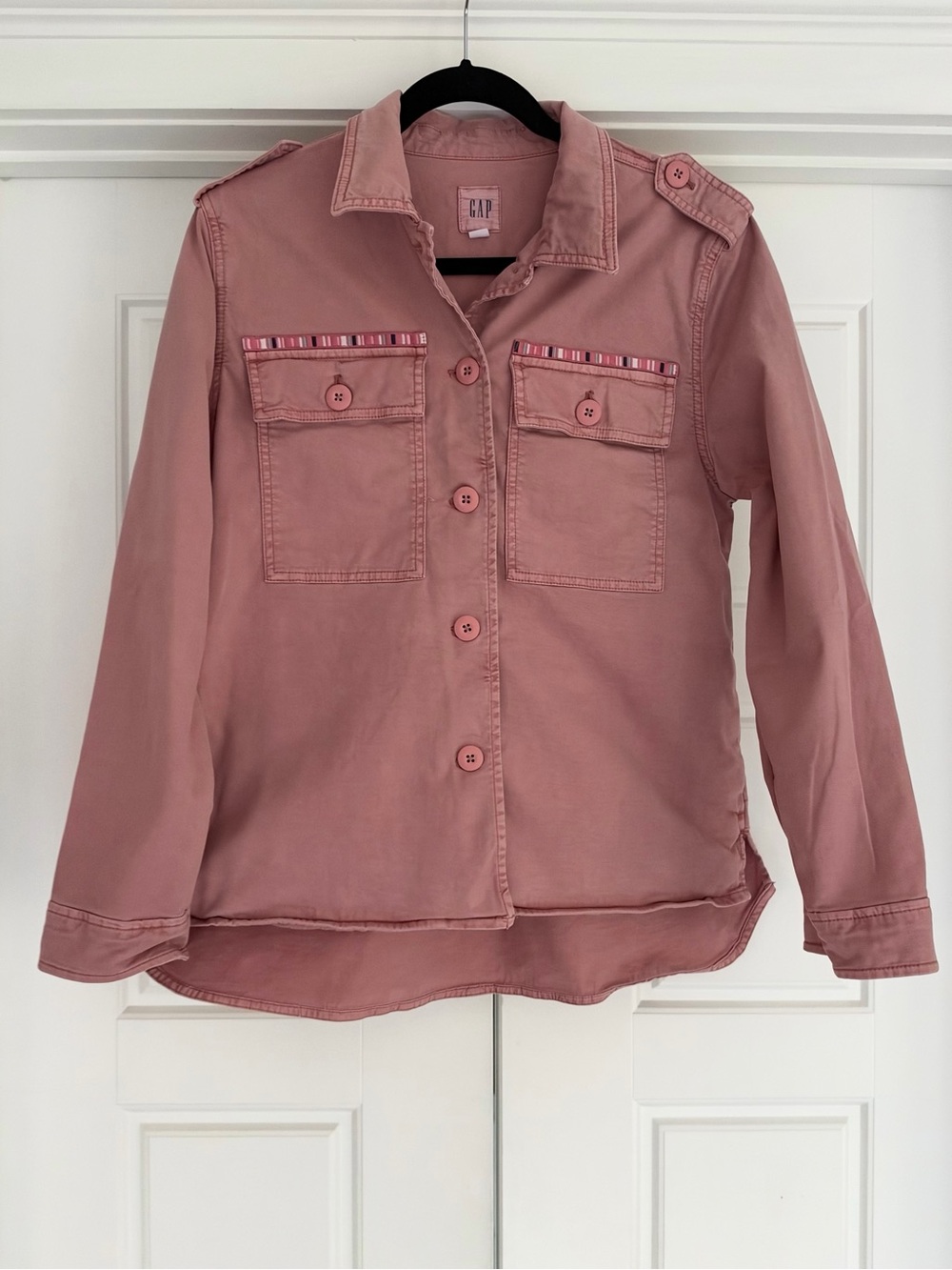 Gap Pink Core Utility Jacket, Medium